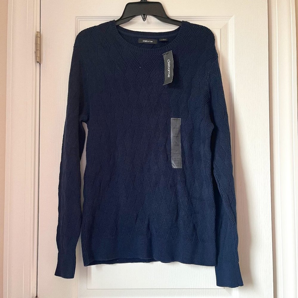 New Women's Claiborne Sweater Signature Navy Size S